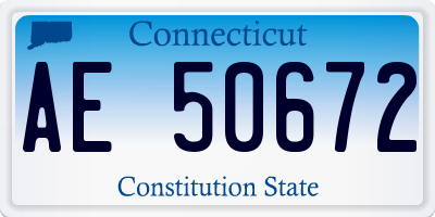 CT license plate AE50672