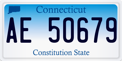 CT license plate AE50679