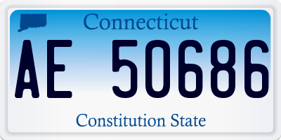 CT license plate AE50686