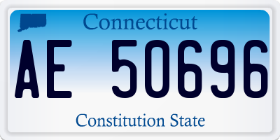 CT license plate AE50696