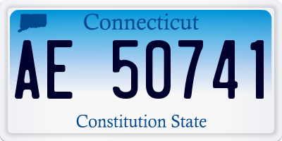 CT license plate AE50741
