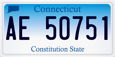 CT license plate AE50751