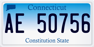 CT license plate AE50756