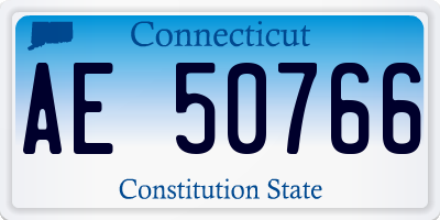CT license plate AE50766