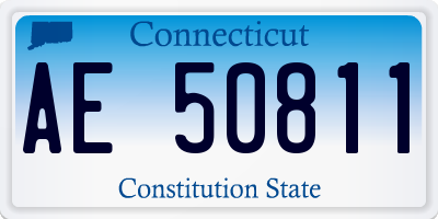 CT license plate AE50811
