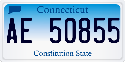 CT license plate AE50855