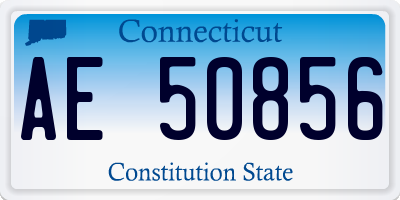 CT license plate AE50856