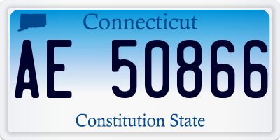 CT license plate AE50866