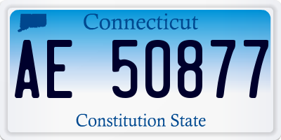 CT license plate AE50877