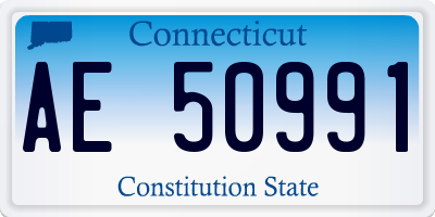 CT license plate AE50991