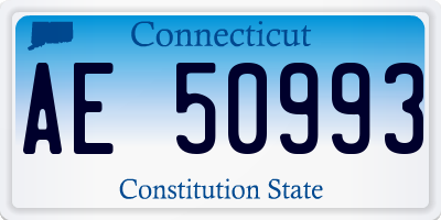 CT license plate AE50993