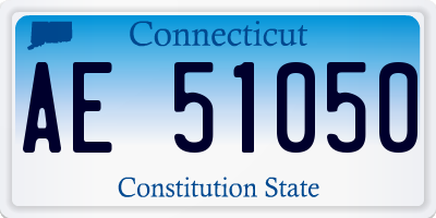 CT license plate AE51050
