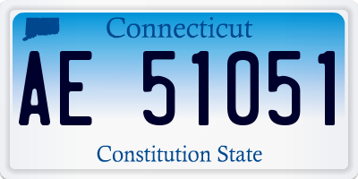 CT license plate AE51051