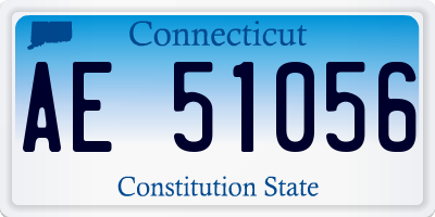 CT license plate AE51056
