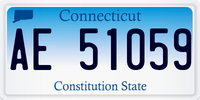 CT license plate AE51059