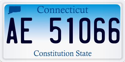 CT license plate AE51066