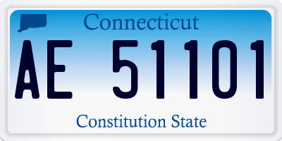 CT license plate AE51101