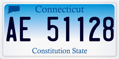 CT license plate AE51128