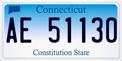 CT license plate AE51130
