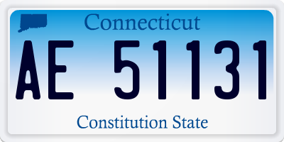 CT license plate AE51131