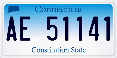 CT license plate AE51141