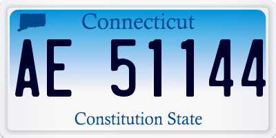 CT license plate AE51144