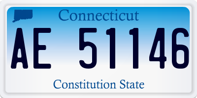 CT license plate AE51146