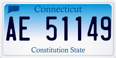 CT license plate AE51149