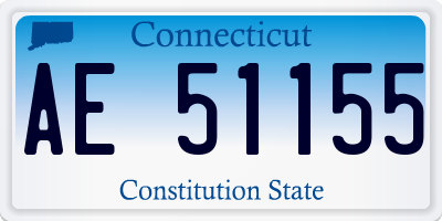 CT license plate AE51155