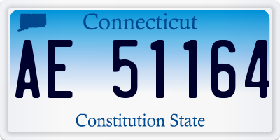 CT license plate AE51164