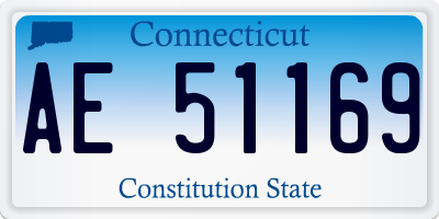 CT license plate AE51169