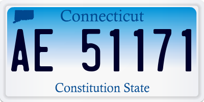 CT license plate AE51171