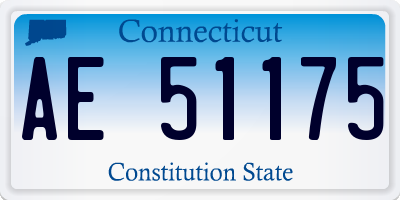 CT license plate AE51175