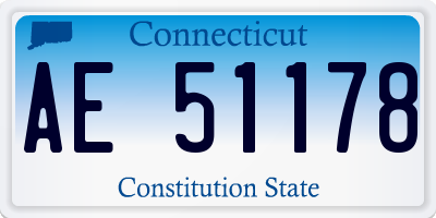 CT license plate AE51178