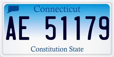 CT license plate AE51179
