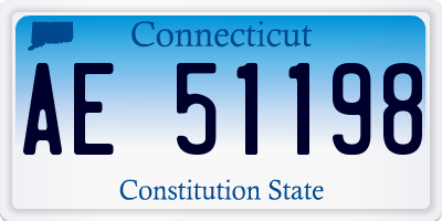 CT license plate AE51198