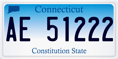 CT license plate AE51222