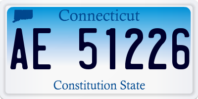 CT license plate AE51226