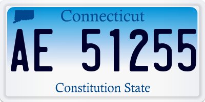 CT license plate AE51255