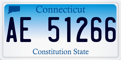 CT license plate AE51266