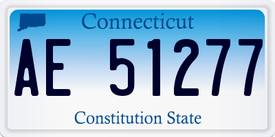 CT license plate AE51277