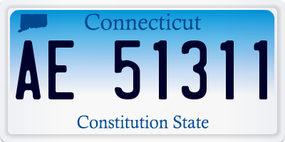 CT license plate AE51311