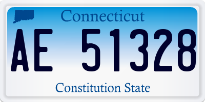 CT license plate AE51328