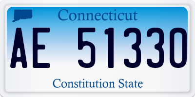 CT license plate AE51330