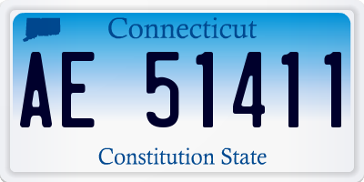 CT license plate AE51411