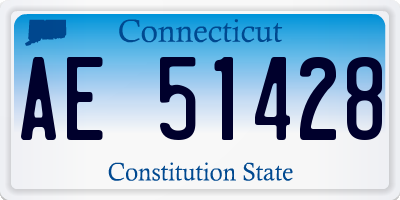 CT license plate AE51428