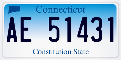 CT license plate AE51431