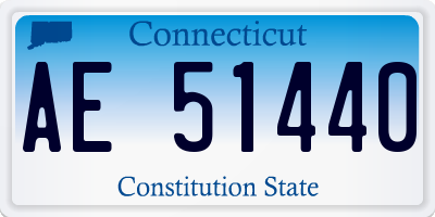 CT license plate AE51440