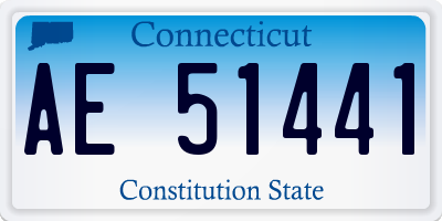 CT license plate AE51441