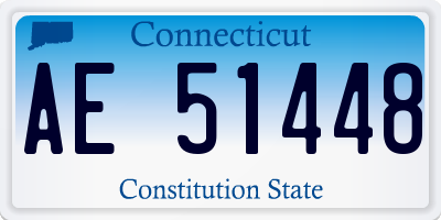 CT license plate AE51448